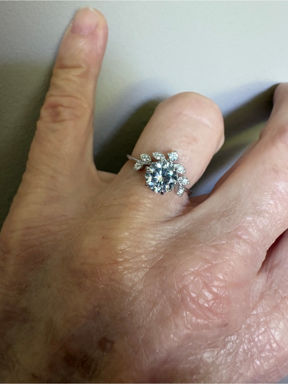 Silver Rings with white Cubic Zirconia stones. Both fit well together
So Pretty! - Picture 6 of 12